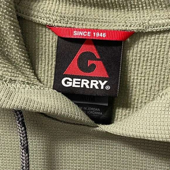 Gerry Men’s Polyester Performance Pullover Hoodie Sweatshirt Olive Green -  Sz M - Picture 7 of 10